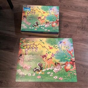 Vintage Disney Bambi Kids Puzzle large floor puzzle 63 pieces